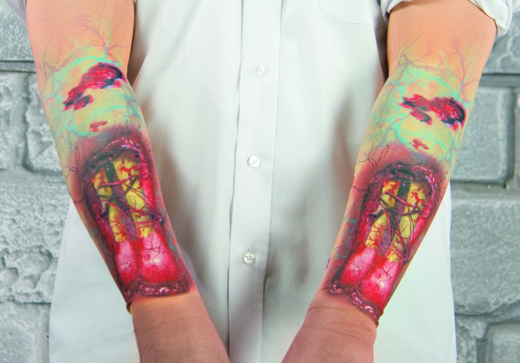 Tattoos  Art by DAVID EKSTROM spooky haloween arm sleeve tattoo