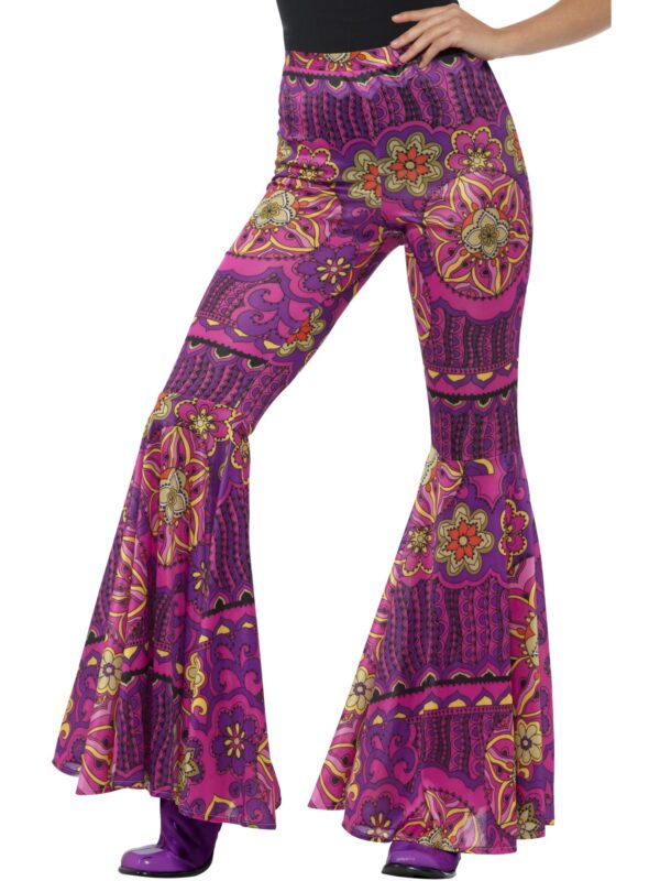 Ladies Psychedelic Pink Flares