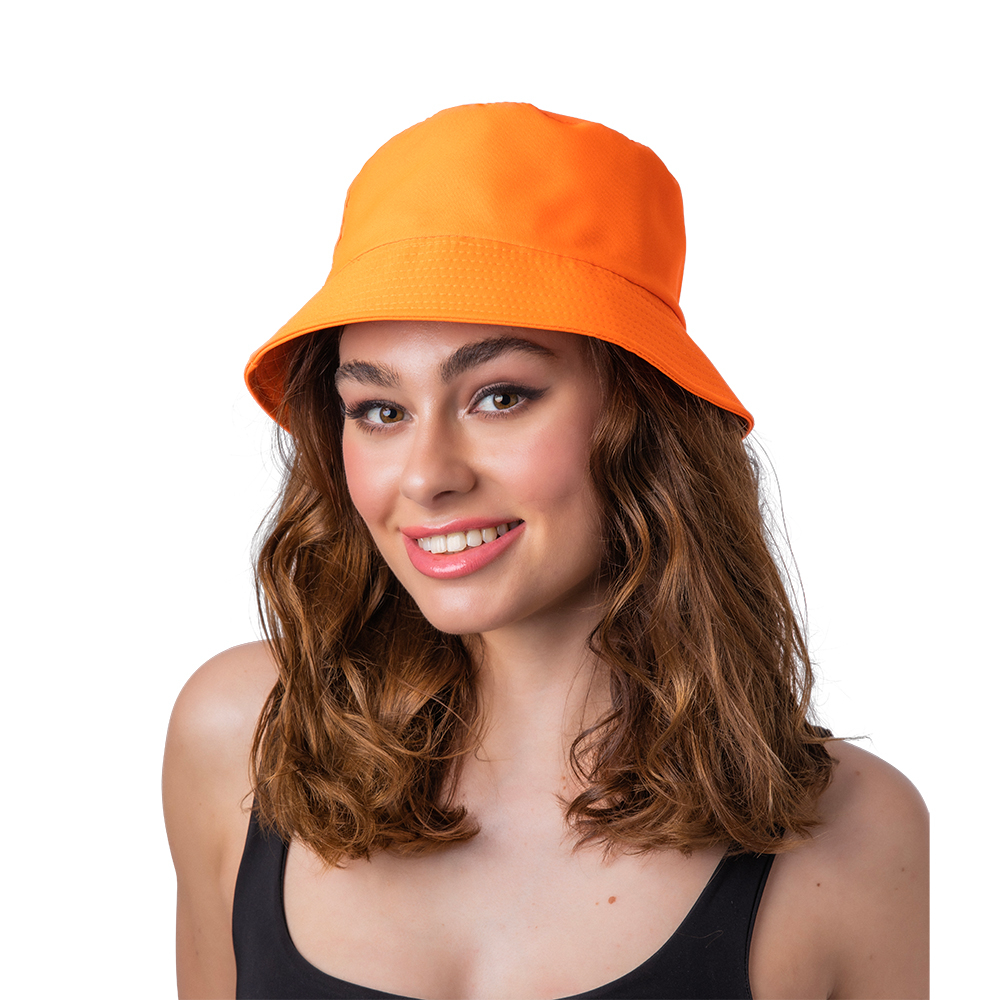 Bucket Hat Neon Orange - The Mad Hatter