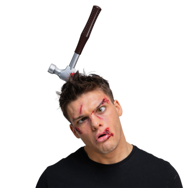 Hammer In Head Halloween Accessory