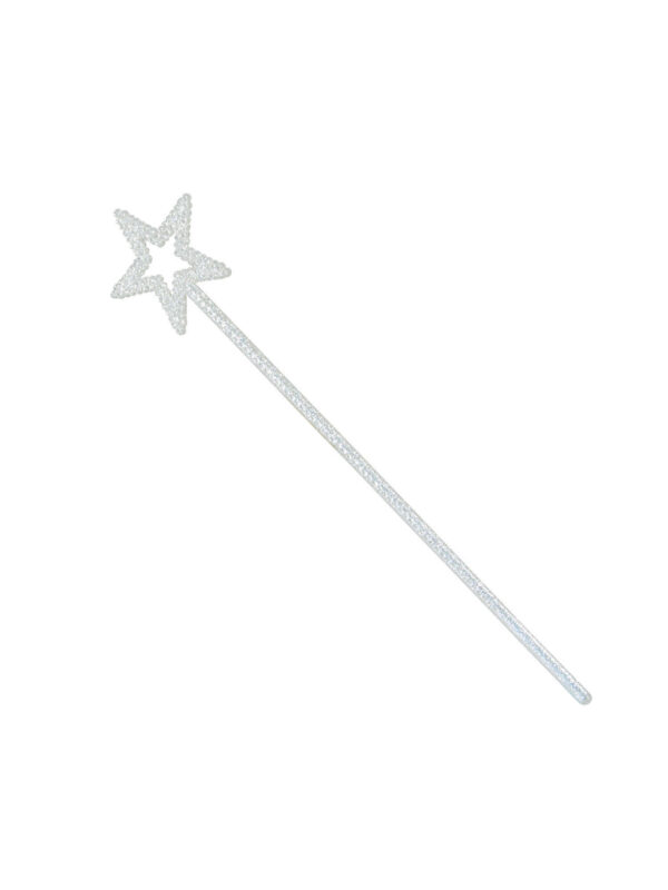 White Glitter Star Wand