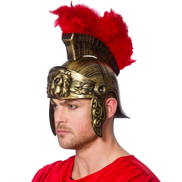 Roman Helmet With Feathers