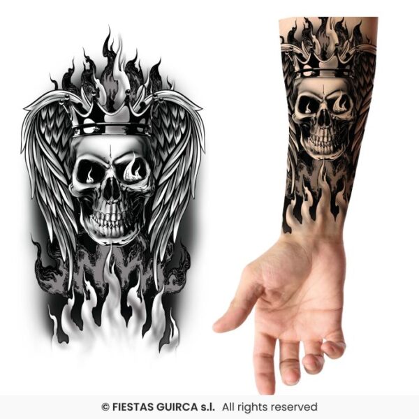 Transfer Tattoo Skull
