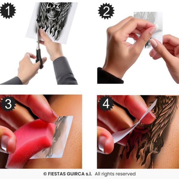 Transfer Tattoo Skull - Image 2