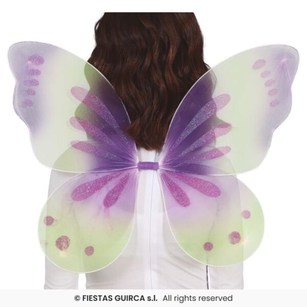 Green & Lilac Fairy Wings