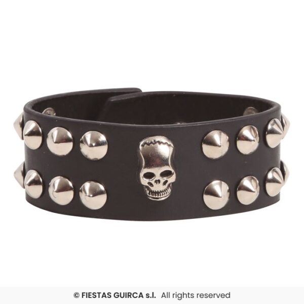 Black Skull Wristband