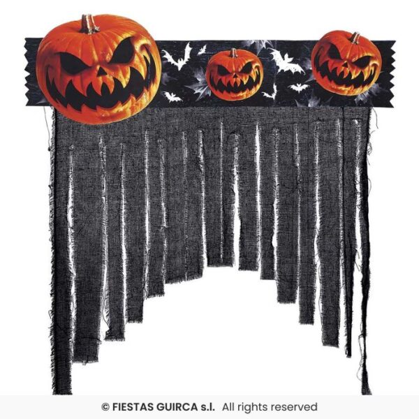Pumpkin Door Curtain Halloween Decoration